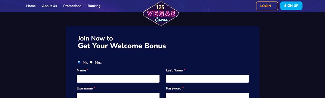 123Vegas Casino – Claim $2000 Welcome Match Bonus