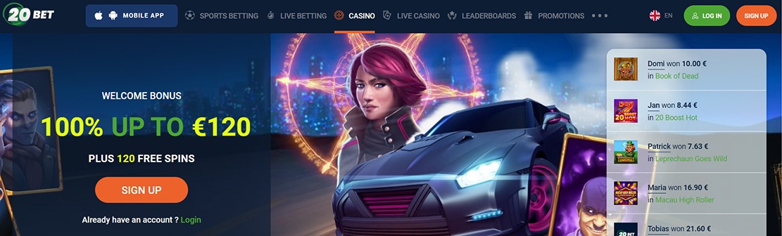 20Bet Casino – Claim 15 Free Spins on Mechanical Clover