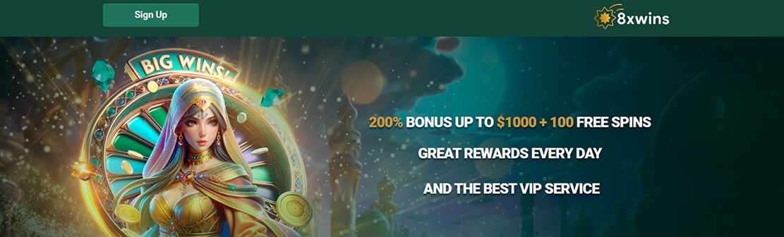 8xwins Casino – Claim 20 No Deposit Free Spins on All Slots Game