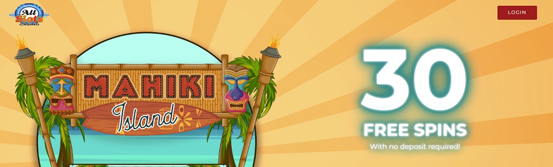 All Slots Casino – Claim 30 No Deposit Free Spins on Mahiki Island