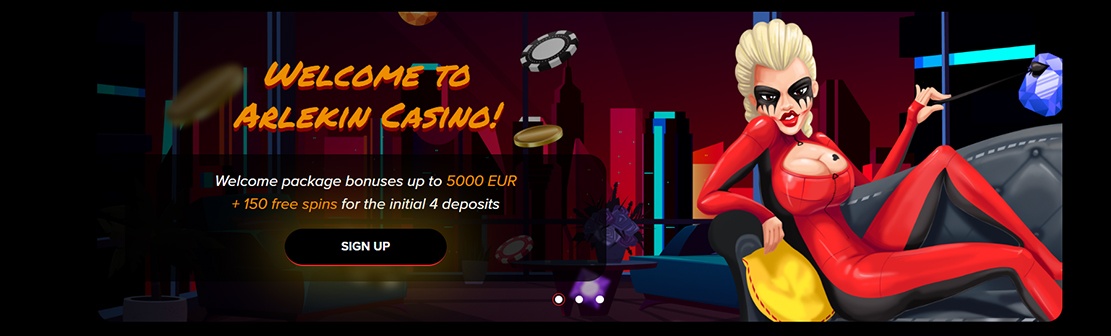 Arlekin Casino – Claim up to €5000 in Welcome Match Bonus