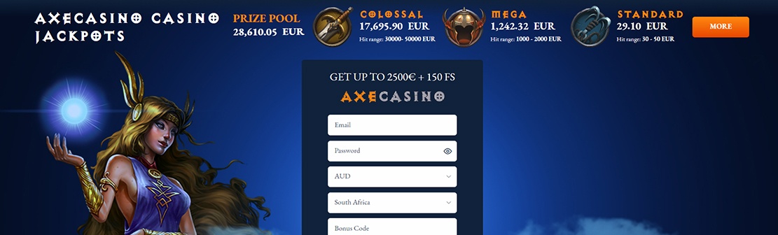 Axe Casino – Claim 20 No Deposit Free Spins on Slots