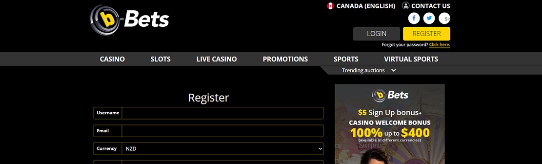 B-Bets Casino – Claim $8 No Deposit Bonus