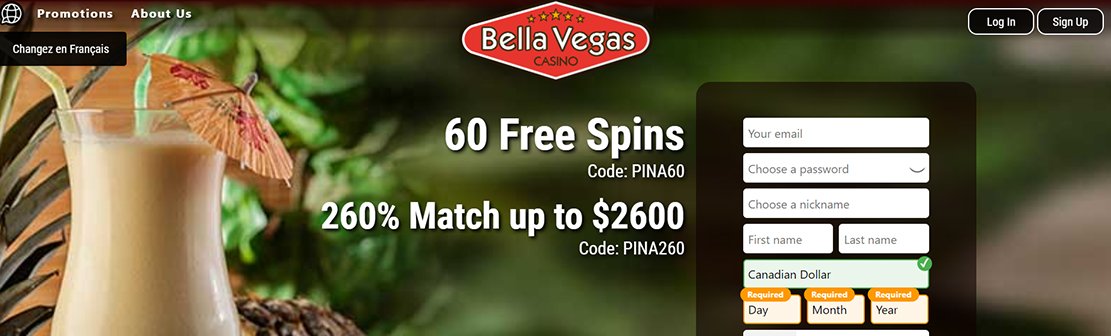Bella Vegas Casino – Claim 60 No Deposit Free Spins on Pina Nevada