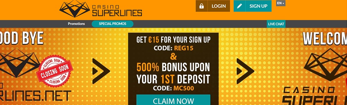 Casino Superlines – Claim 50 No Deposit Free Spins on Slots