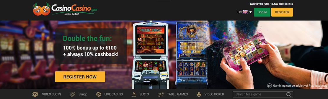 CasinoCasino – Claim up to €200 Welcome Match Bonus