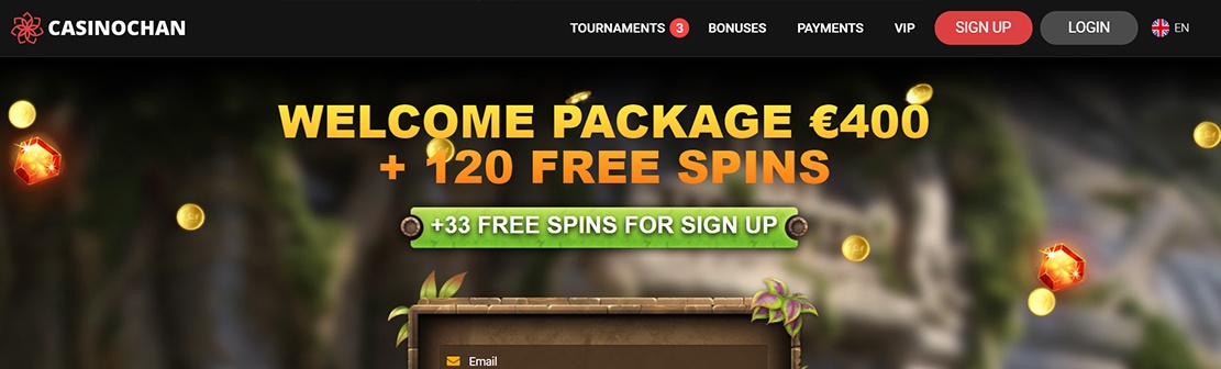 Casino Chan – Claim 33 No Deposit Free Spins on Slots