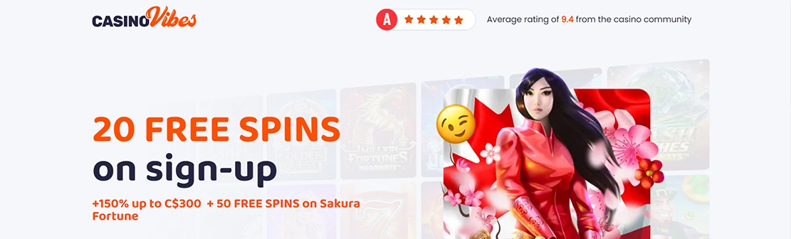 CasinoVibes – Claim 20 No Deposit Free Spins on Scroll of Dead