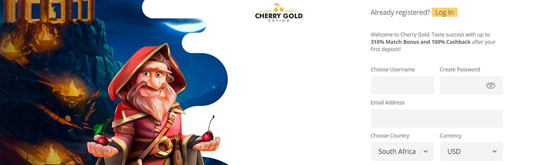 Cherry Gold Casino – Claim $40 No Deposit Bonus
