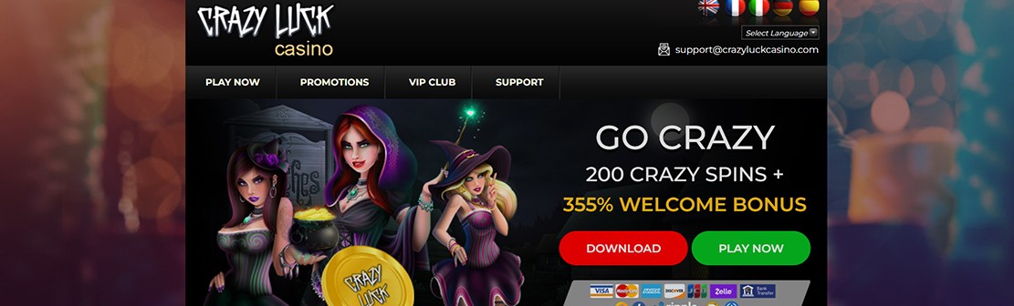 Crazy Luck Casino – Claim $35 No Deposit Bonus