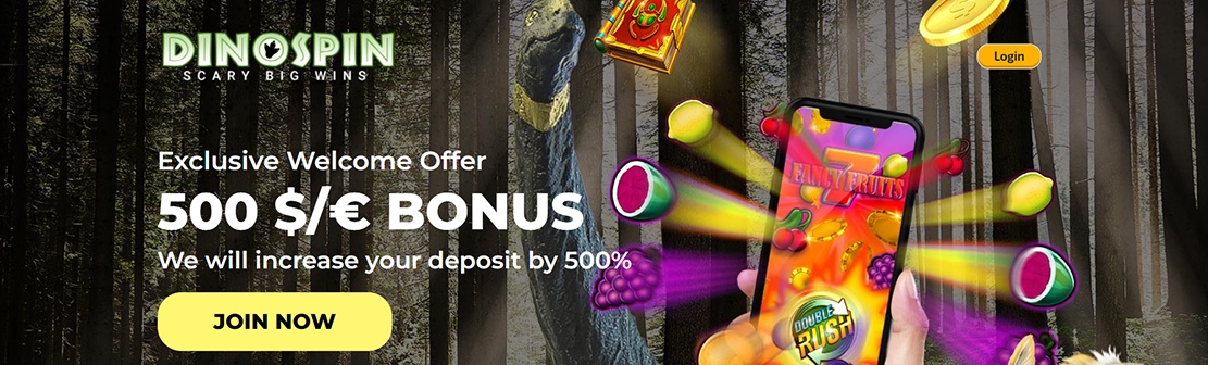 Dinospin Casino – Claim 50 No Deposit Free Spins on Slots 