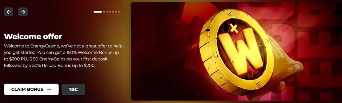 Energy Casino – Claim 30 No Deposit Free Spins on Book of Dead