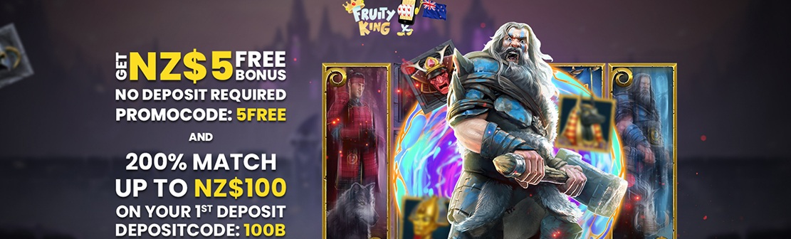 Fruity King Casino – Claim $5 No Deposit Bonus
