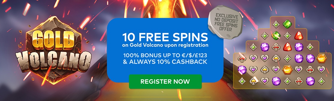Fun Casino – Claim 10 No Deposit Free Spins on Gold Volcano