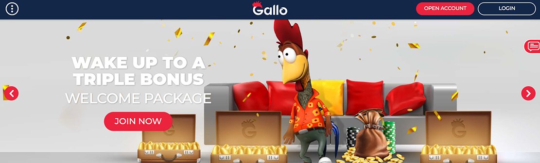Gallo Casino – Claim €4500 over Three Deposits