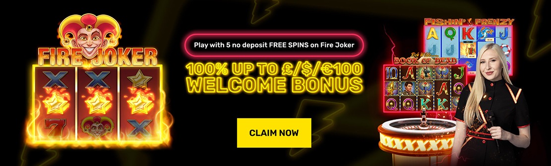 Hyper Casino – Claim 5 No Deposit Free Spins on Fire Joker