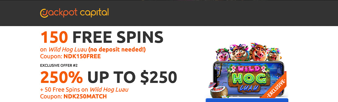 Jackpot Capital Casino – No Deposit Free Spins