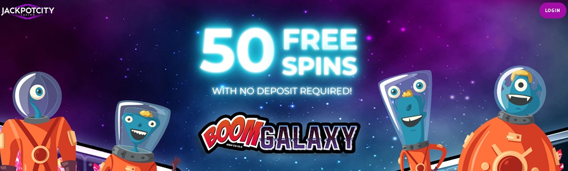 Jackpot City Casino – Claim 50 No Deposit Free Spins on Boom Galaxy