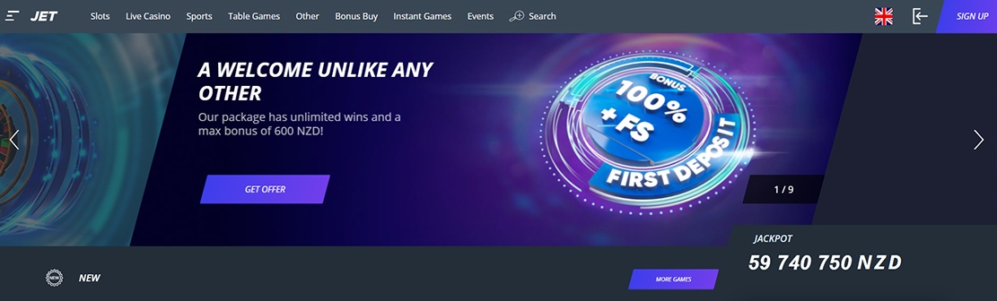 Jet Casino – Claim 50 No Deposit Free Spins on 8 Dragons