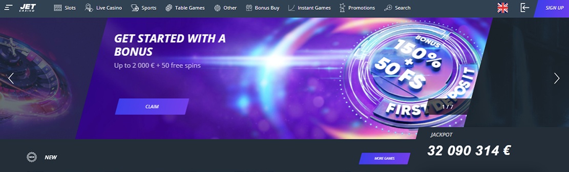 Jet Casino – Claim 50 No Deposit Free Spins on 8 Dragons