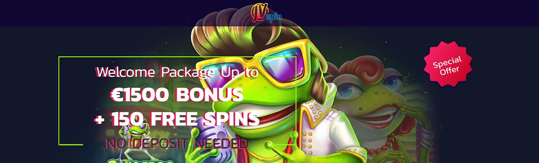 JVSpin Casino – Claim 150 No Deposit Free Spins on Elvis Frog in Vegas