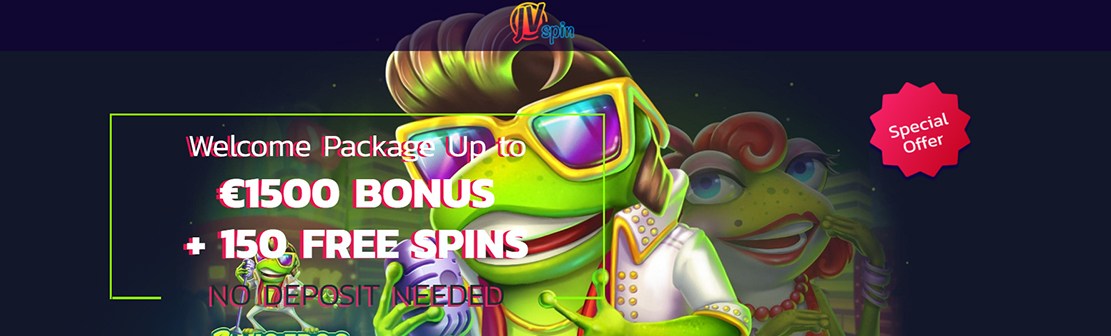 JVSpin Casino – Claim 150 No Deposit Free Spins on Elvis Frog in Vegas