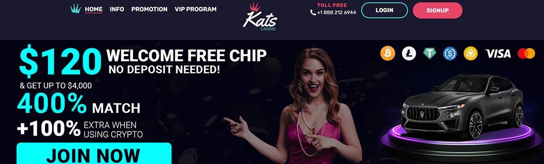 Kats Casino – Claim 75 No Deposit Free Spins on Cosmic Crusade