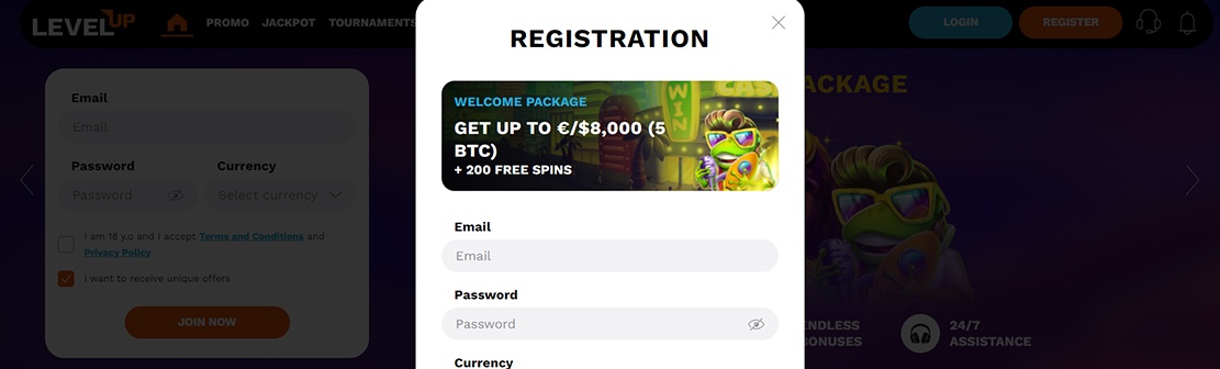 LevelUp Casino – Claim 30 No Deposit Free Spins on The Hive