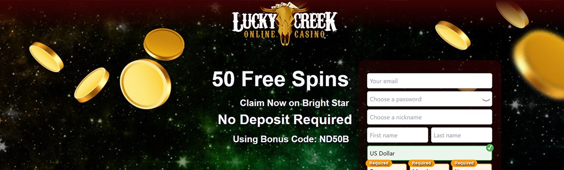 Lucky Creek Casino – Claim 70 No Deposit Free Spins on Well Oil Be