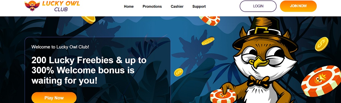 Lucky Owl Club Casino – Claim $35 No Deposit Bonus