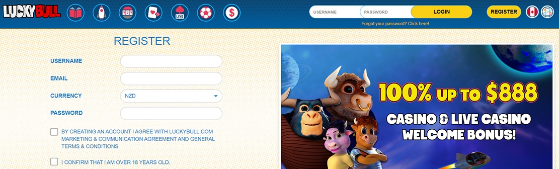 LuckyBull Casino – Claim $8 No Deposit Bonus