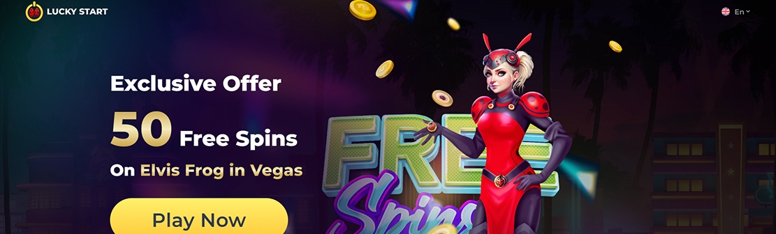 LuckyStart Casino – Claim 50 No Deposit Free Spins on Elvis Frog in Vegas