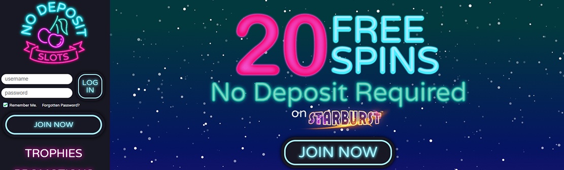No Deposit Slot Casino – Claim 20 No Deposit Free Spins on Starburst