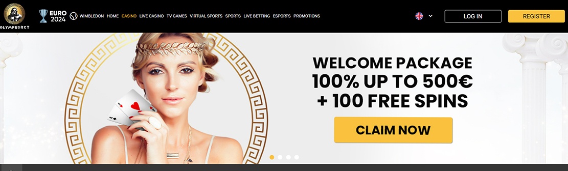 OlympusBet Casino – Claim up to €500 Welcome Match Bonus on First Four Deposits