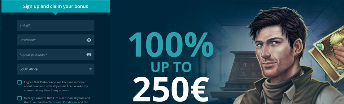 Platin Casino – Claim 20 No Deposit Free Spins on Book of Dead