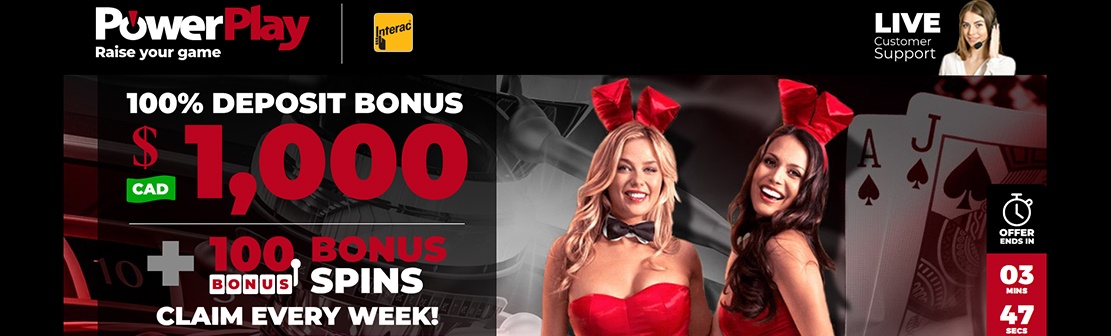 PowerPlay Casino – Claim Up To $1000 Welcome Match Bonus