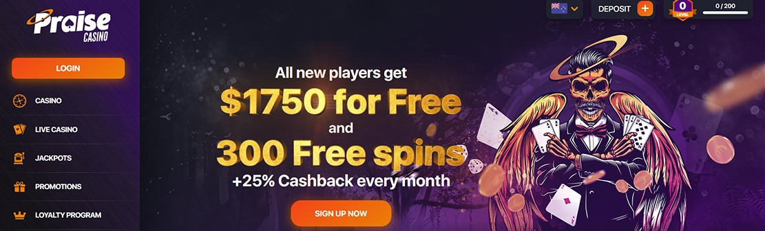 Praise Casino – Claim up to $750 Welcome Match Bonus on First Three Deposits