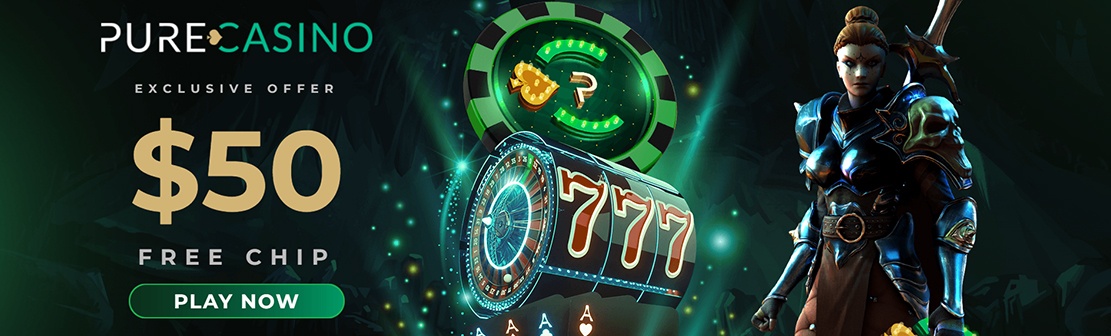 Pure Casino – Claim £50 No Deposit Bonus
