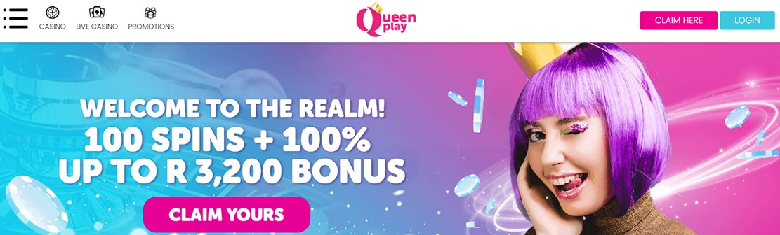 Queenplay Casino – Claim Up To €1000 Welcome Match Bonus