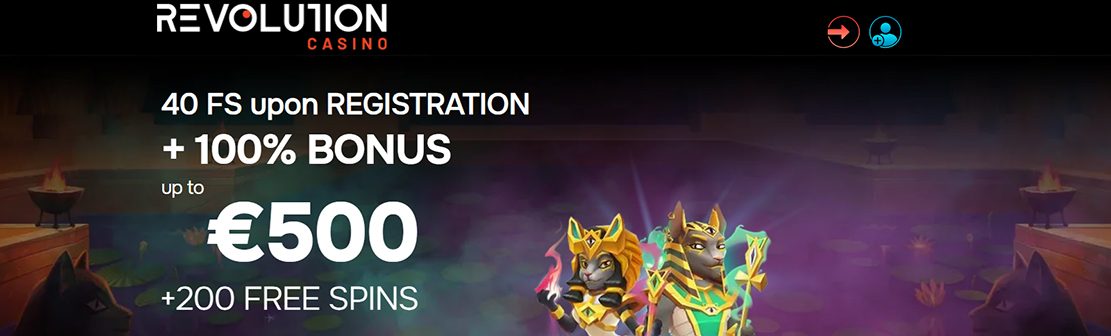Revolution Casino – Claim 40 No Deposit Free Spins on Book of Meow