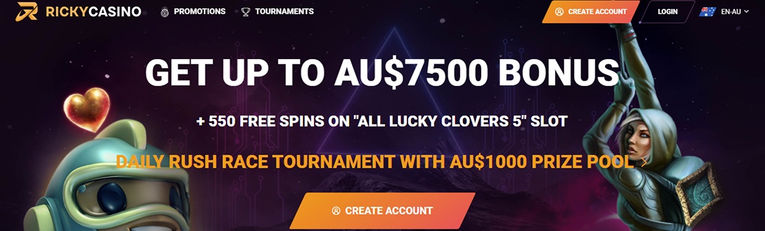 Ricky Casino – Claim Up To €1500 Plus 550 Free Spins on First Ten Deposits