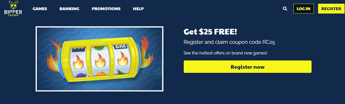 Ripper Casino – Claim $25 No Deposit Bonus