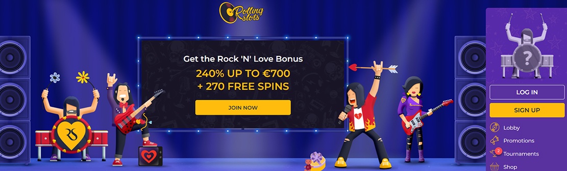 RollingSlots Casino – Claim 10 No Deposit Free Spins on Rolling Slots Spin and Win