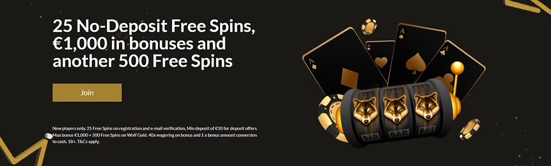 Royal Winner Casino – Claim 25 Free Spins on Wolf Gold