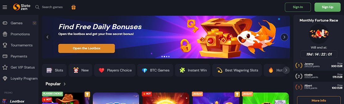 Slotozen Casino – Claim 20 No Deposit Free Spins on Buffalo Dale Grandways