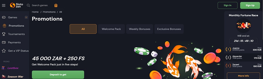 Slotozen Casino – Claim 20 No Deposit Free Spins on Buffalo Dale