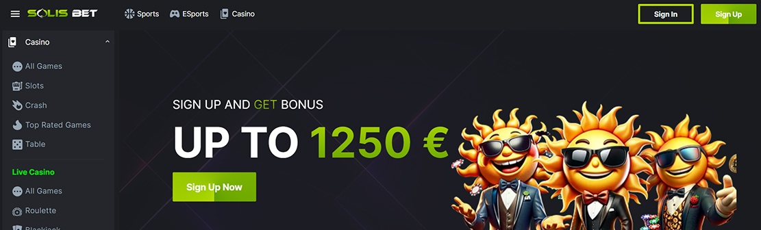 Solisbet Casino – Claim 24 No Deposit Free Spins