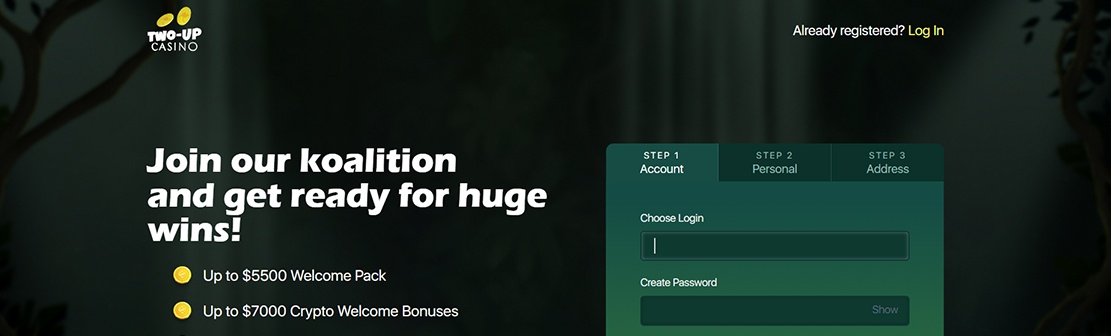 Two-Up Casino – Claim $35 No Deposit Bonus