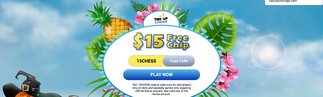 Two-Up Casino – No Deposit Free Spins