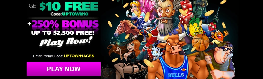 Uptown Aces Casino – Claim $10 No Deposit Bonus